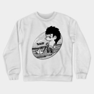 ship hedgehog Crewneck Sweatshirt